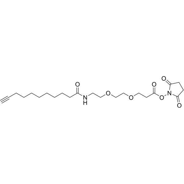 Propargyl-C8-amido-PEG2-NHS ester 1006592-59-1